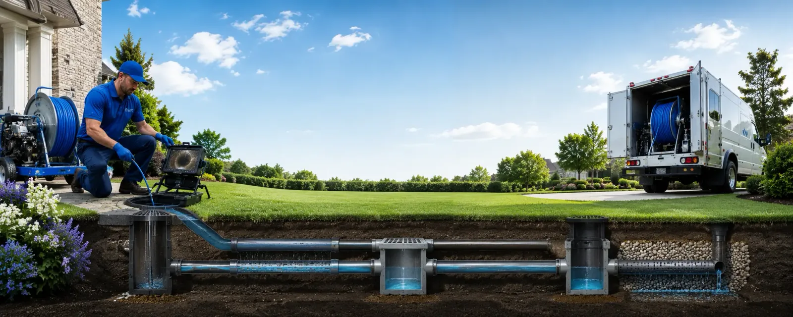 Outdoor drain cleaning information for Sauk City, WI